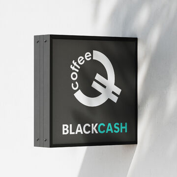 Разработка логотипа для сети кафе BlackCashCoffee