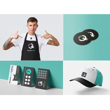 Фирменный стиль для бренда BlackCashCoffee
