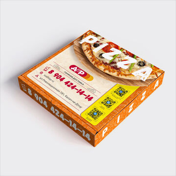 Дизайн коробки для пиццы