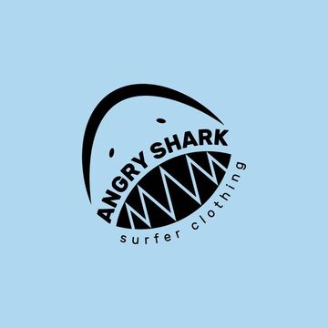 Логотип. Одежда для сёрфинга &quot;Разъярённая акула&quot;