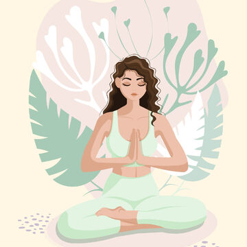 Иллюстрация для йога-центра