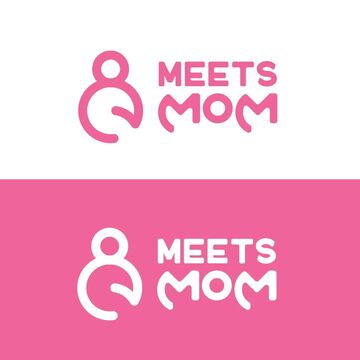 Лого для женского пространства &quot;MEET MOM&quot;