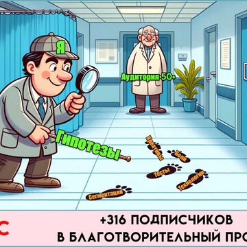 +316 подписчиков в благотворительный проект для людей 50+