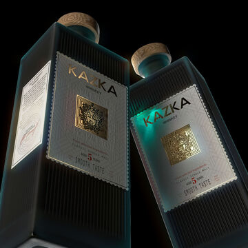 Дизайн этикетки &quot;KAZKA&quot;. Разработка торговой марки.
