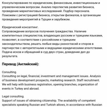 RU-EN перевод сайта и контента для агенства недвижимости