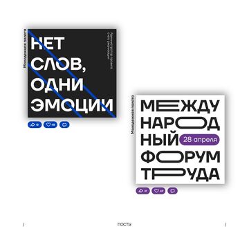 Дизайн постов НКО &laquo;Молодежная палата&raquo;