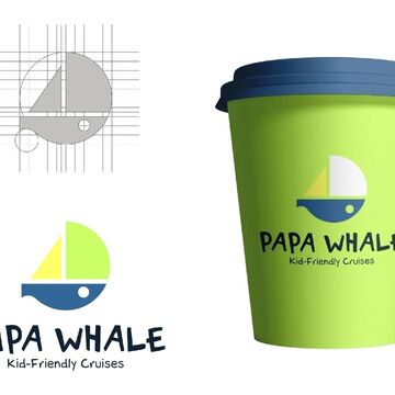 Логотип PAPA WHALE