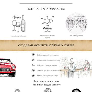 Верстка сайта для Win-Win Coffee