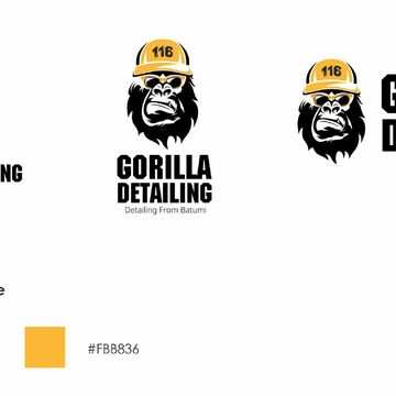 Логотип &laquo;GORILLA DETAILING&raquo;