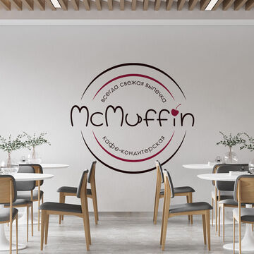 McMuffin. Название, логотип, айдентика для кондитерской