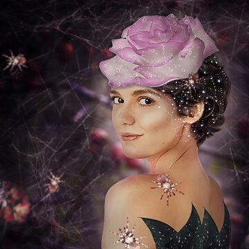 фотоарт "в паутине цветов"