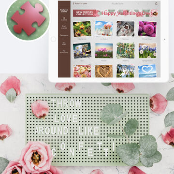 Иконка, баннер, праздничная обложка страницы для Jigsaw Puzzle+