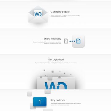 Landing page для проекта Wedoist
