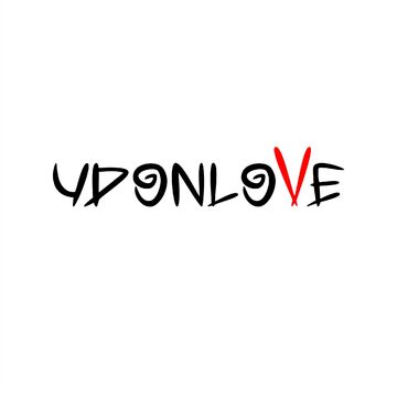 Леттеринг-логотип для азиатского стрит-фуд кафе &quot;Udonlove&quot;