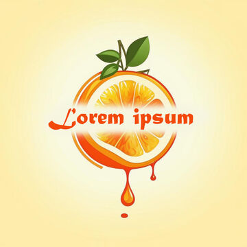 Логотип для соков из сочных фруктов.