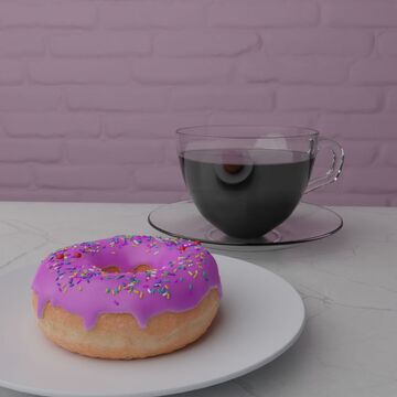 donat with coffee