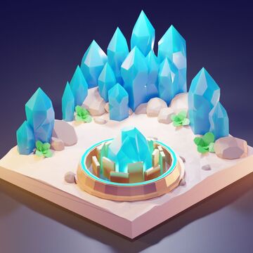crystals in the sand