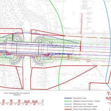 Переустройство наружного освещения при капитальном ремонте моста