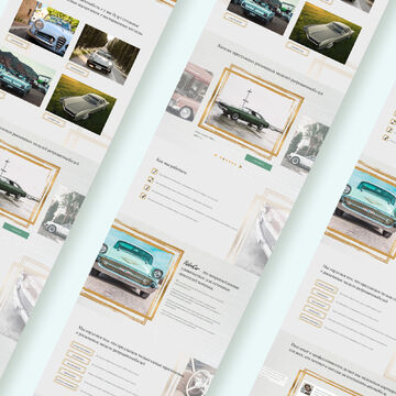 Landing Page  для компании RetroCar