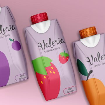 Упаковка линейки компотов