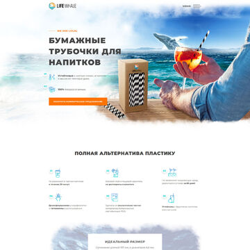 Дэндинг для поставщика бумажных трубочек