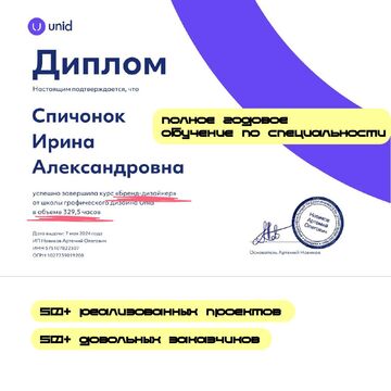 Полное годовое обучение по специальности &quot;Бренд-дизайнер&quot;