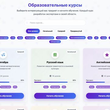 Делал образовательную платфрому на джанго