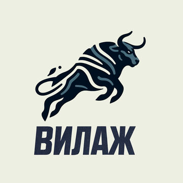 Вилаж - новый вариант логотипа агрессивный бык