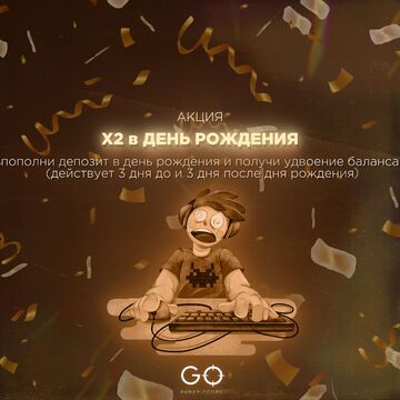 Постер для телеграмма: Акция на день рождения