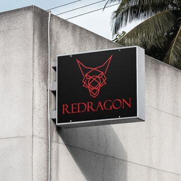Еще один вариант логотипа для REDRAGON