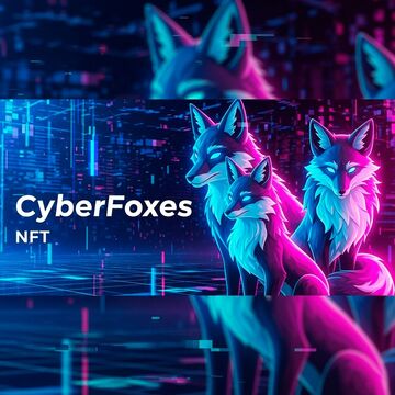 Banner: NFT collection &quot;CyberFoxes&quot;