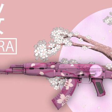 ak 47 skin design sakura