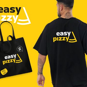 Easy pizzy логотип и фирменный стиль