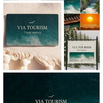 VIA TOURISM туристическая компания  разработка brandbook визуальеый концепт для соц.сетей