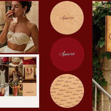 AMORE бутик женской одежды (brandbook+концепт визуал)