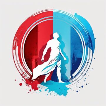 Логотип для проекта &quot;История героя&quot; (создан с помощью ИИ)