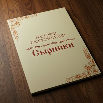 обложка меню
