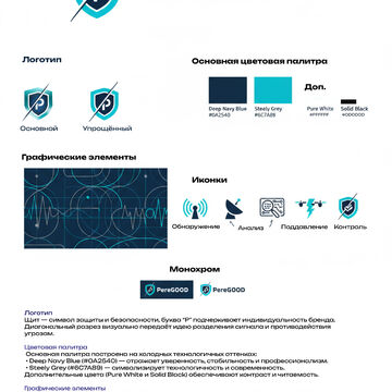 Разработка лого и фирменного стиля для бренда средств РЭБ