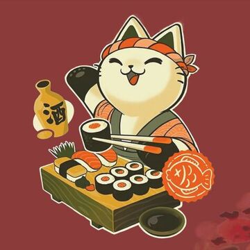 макет стикера