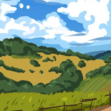 Пейзаж по референсу