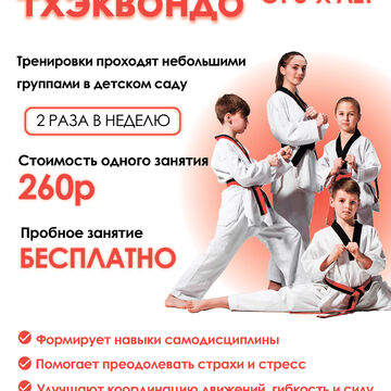 Дизайн флаера по занятиям тхэквондо