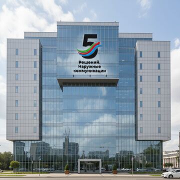 Логотип для компании &laquo;5 Решений&raquo; наружные коммуникации
