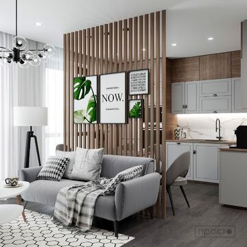 Дизайн кухни-гостиной