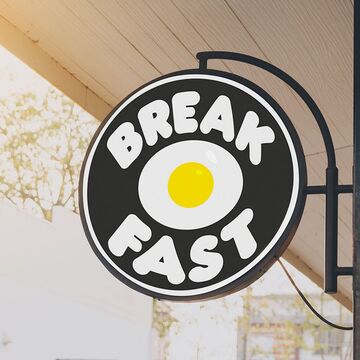 Айдентика для кафе BreakFast