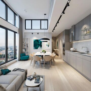 Графический проект квартиры-студии