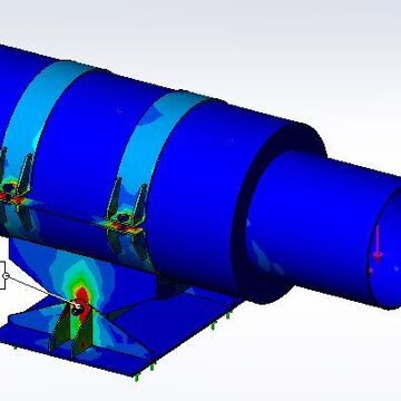 Опора нефтепровода на прочность