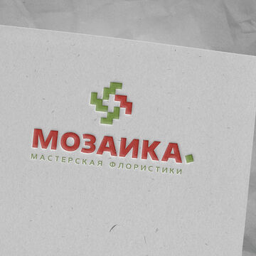 Логотип для мастерской флористики &quot;Мозаика&quot;