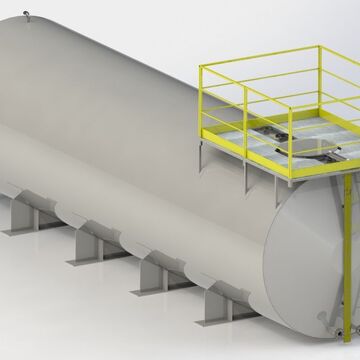 Резервуар горизонтальный 75 м3