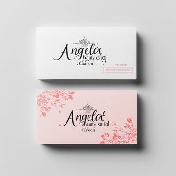 Визитки для салона красоты "Angela"
