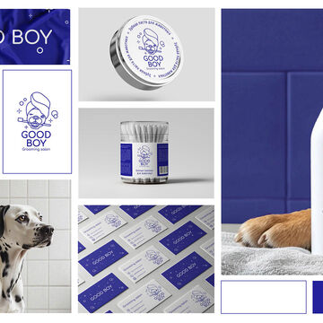 Логотип для груминг-салона "Good Boy"